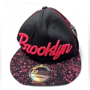 KBETHOS Brooklyn MENS Snapback Hat - Black and Pink NEW DEAD STOCK
